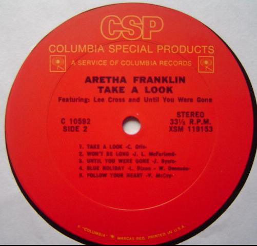 Aretha Franklin : Take A Look (LP, Album, Comp, RE)