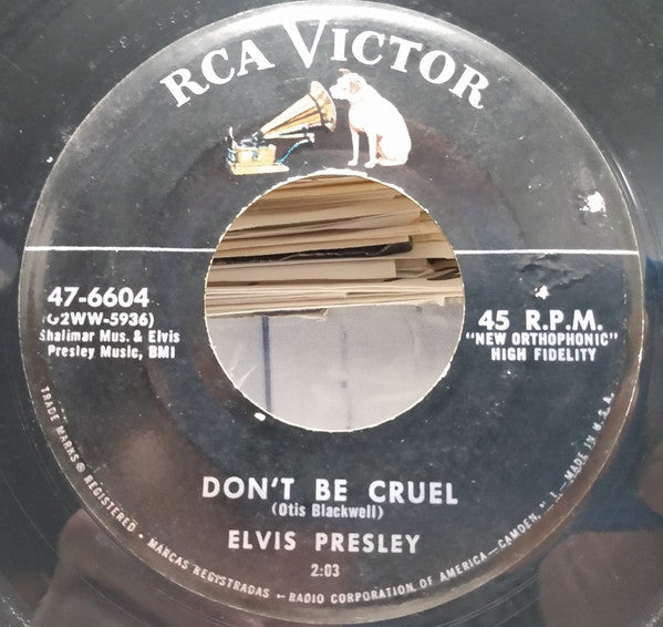 Elvis Presley : Hound Dog / Don't Be Cruel (7", Single)
