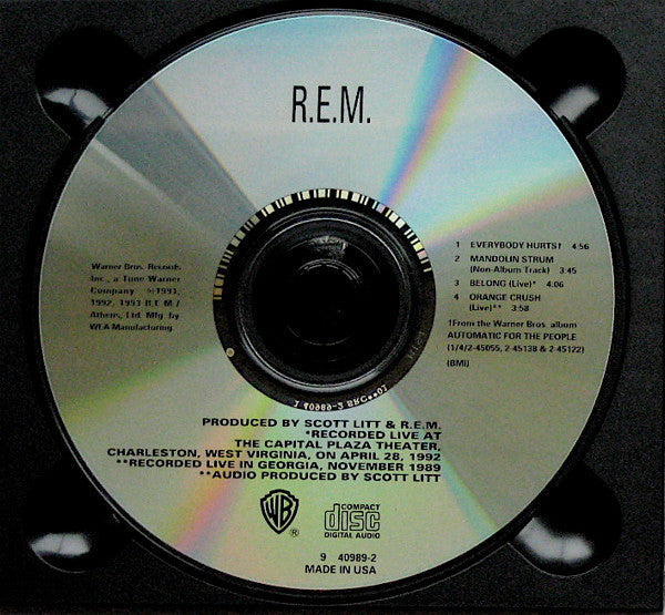 R.E.M. : Everybody Hurts (CD, Maxi)