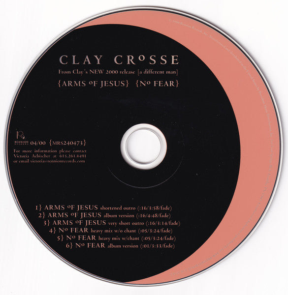Clay Crosse : Arms Of Jesus / No Fear (CD, Single, Promo)