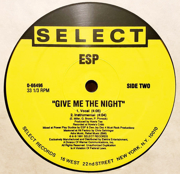 E.S.P. (3) : Oh Well (12", Maxi)