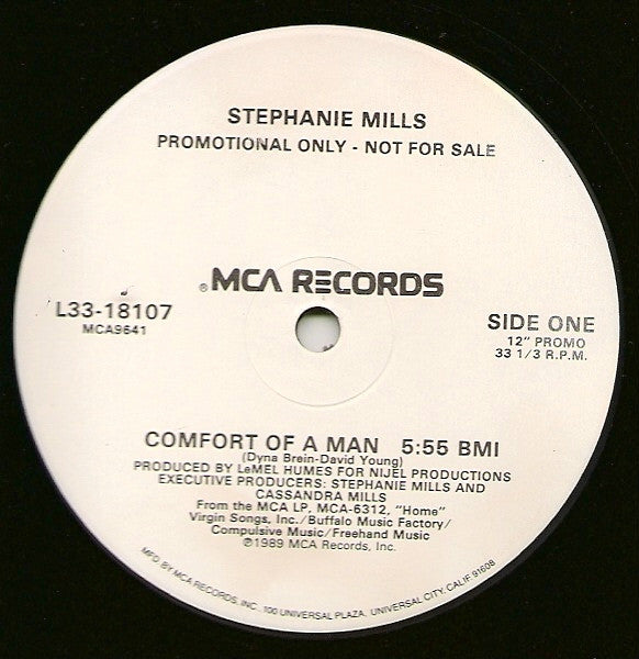 Stephanie Mills : Comfort Of A Man (12", Promo)