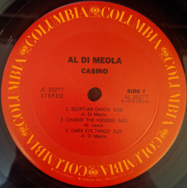 Al Di Meola : Casino (LP, Album, Pit)