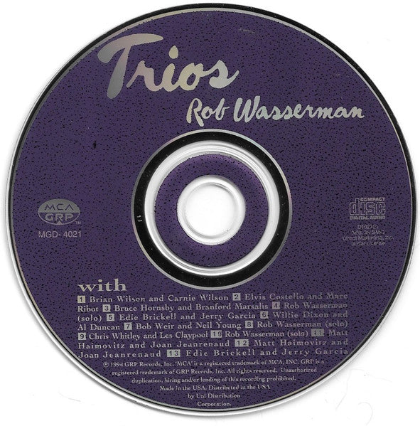 Rob Wasserman : Trios (CD, Album, Club)