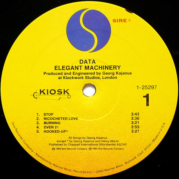 Data (2) : Elegant Machinery (LP, Album, All)