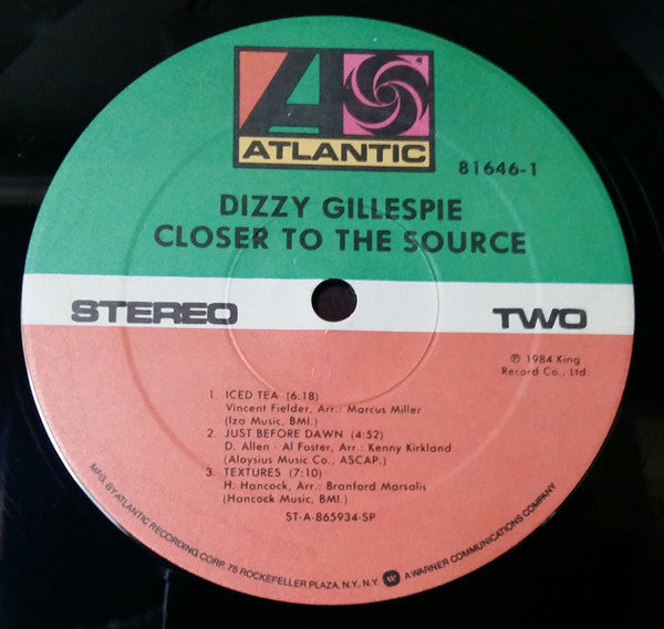 Dizzy Gillespie : Closer To The Source (LP, Spe)