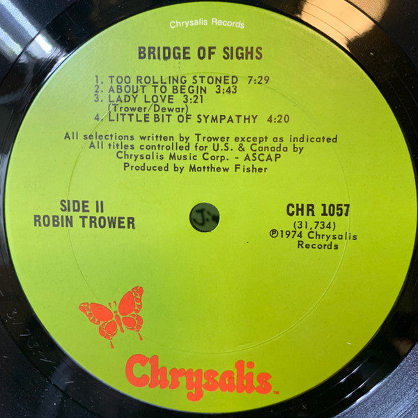 Robin Trower : Bridge Of Sighs (LP, Album, Ter)