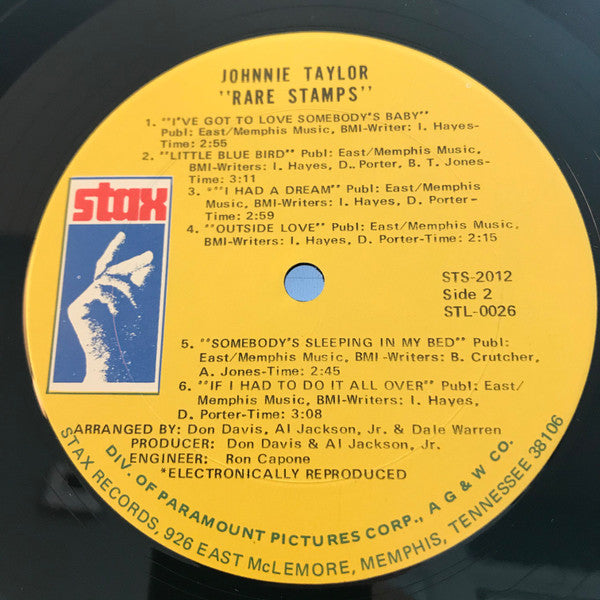 Johnnie Taylor : Rare Stamps (LP, Comp, Ter)