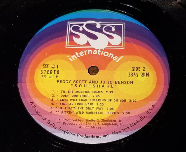 Peggy Scott & Jo Jo Benson : Soulshake (LP, Album)