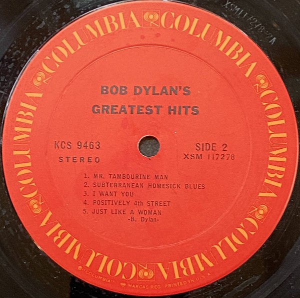 Bob Dylan : Bob Dylan's Greatest Hits (LP, Comp, RE, RP, Ter)