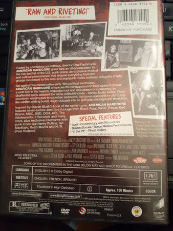 Various : American Hardcore: The History Of American Punk Rock 1980-1986 (DVD-V)