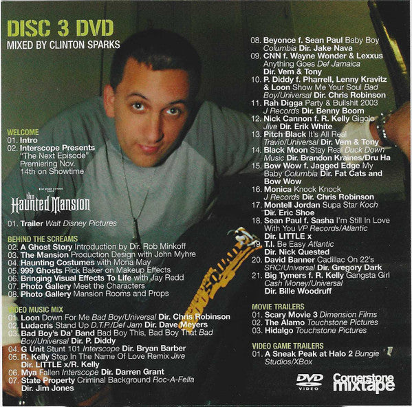 Mick Boogie, DJ Don Q & Clinton Sparks, Various : Cornerstone Mixtape #56 / Nov. 03 (CD, Mixed, Mixtape, Promo + CD, Comp, Promo + DVD-)