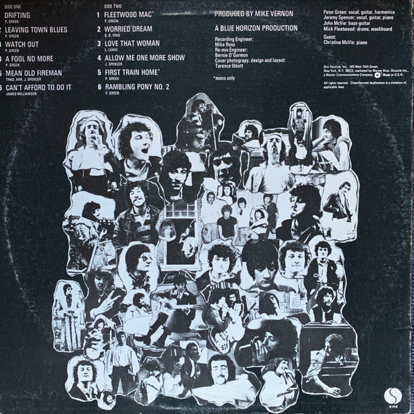 Fleetwood Mac : The Original Fleetwood Mac (LP, Album, RE, Win)