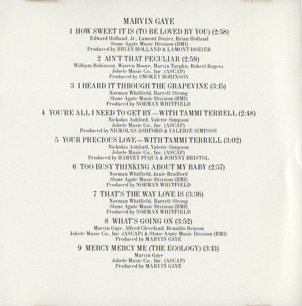 Marvin Gaye : 15 Greatest Hits (CD, Comp, Club, RP)