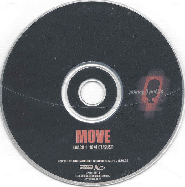 Johnny Q. Public : Move (CD, Single, Promo)