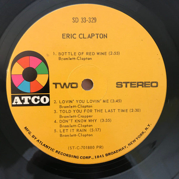 Eric Clapton : Eric Clapton (LP, Album, Pre)
