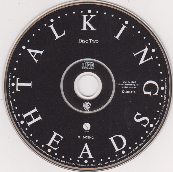 Talkingheads* : Popular Favorites 1976-1992 - Sand In The Vaseline (2xCD, Comp, Club, RM, BMG)