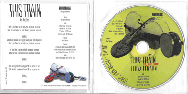 This Train : No, Not One (CD, Maxi, Promo)