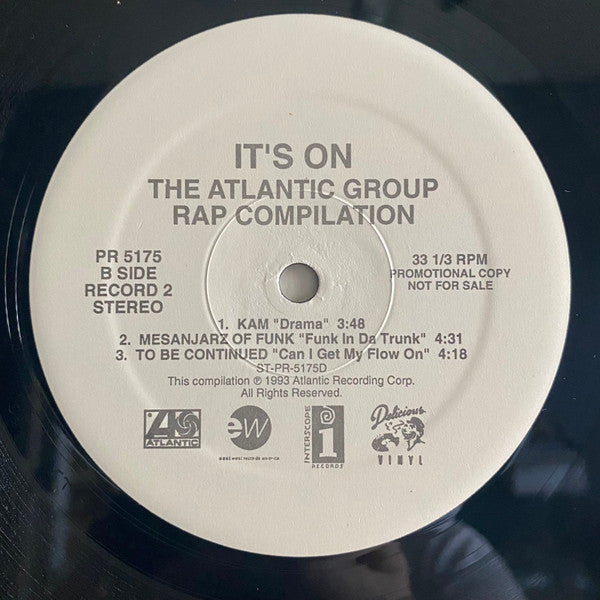 Various : It's On: The Atlantic Group Rap Compilation (2xLP, Comp, Promo, Gat)