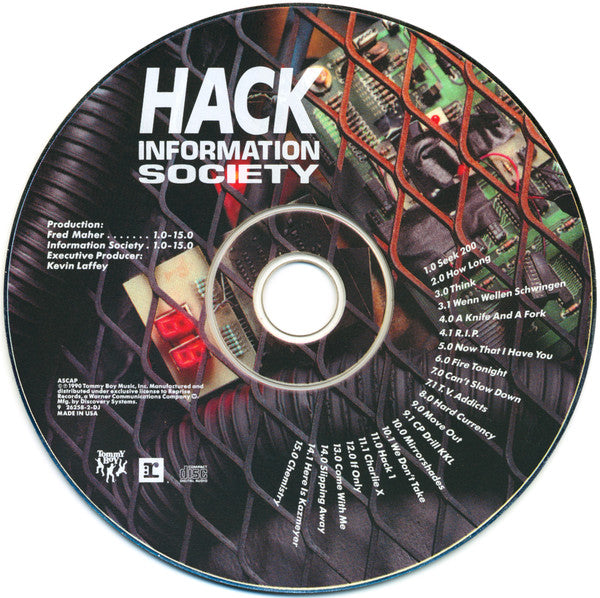 Information Society : Hack (CD, Album, Promo)