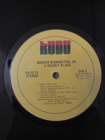 Grover Washington, Jr. : A Secret Place (LP, Album)