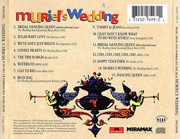 Various : Music From And Inspired By The Film 'Muriel's Wedding' (CD, Comp)