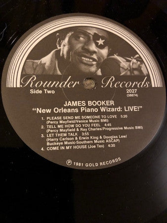 James Booker : New Orleans Piano Wizard: Live! (LP, Album, RE)