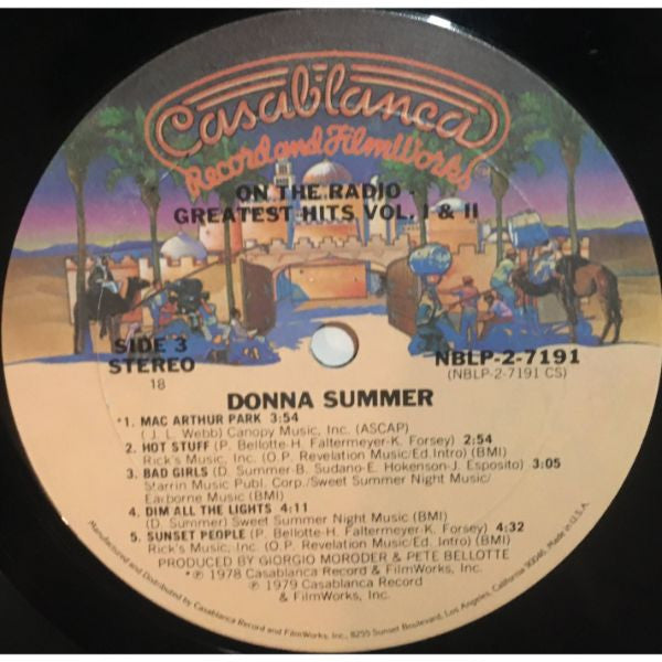 Donna Summer : On The Radio - Greatest Hits Volumes I & II (2xLP, Comp, P/Mixed, 72 )