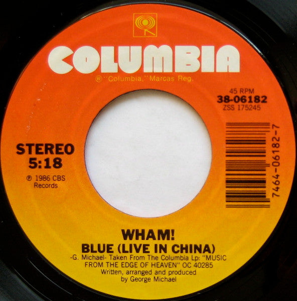 Wham! : The Edge Of Heaven (7", Single, Styrene, Car)