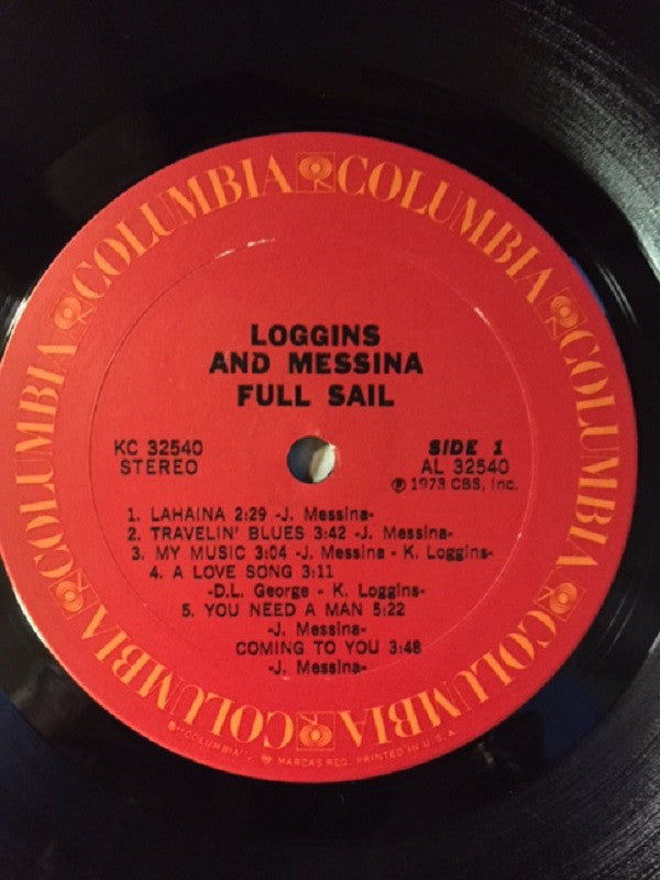 Loggins And Messina : Full Sail (LP, Album, San)