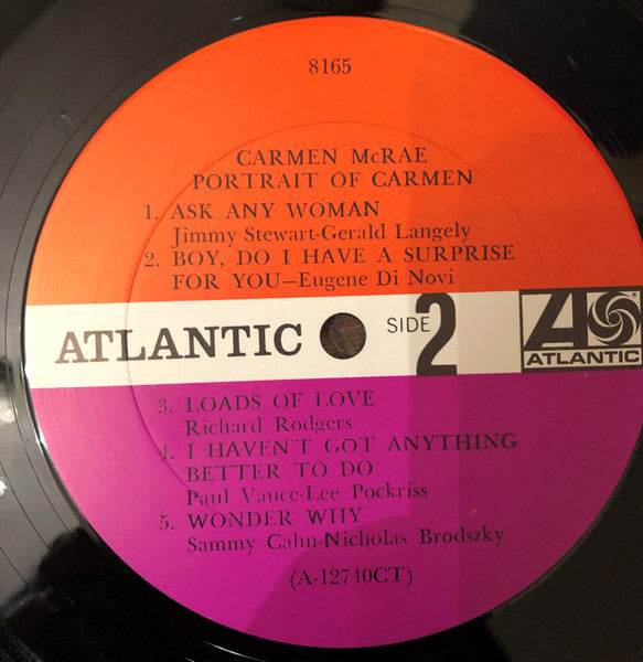Carmen McRae : Portrait Of Carmen (LP, Album, Mono, Col)