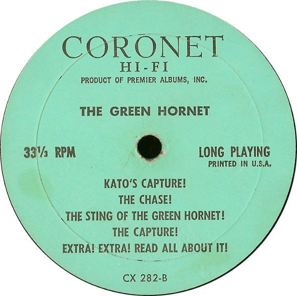 Unknown Artist : The Green Hornet (LP, Mono)
