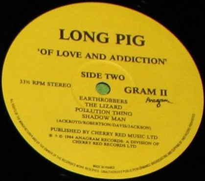 Longpig : Of Love And Addiction (LP, Album)