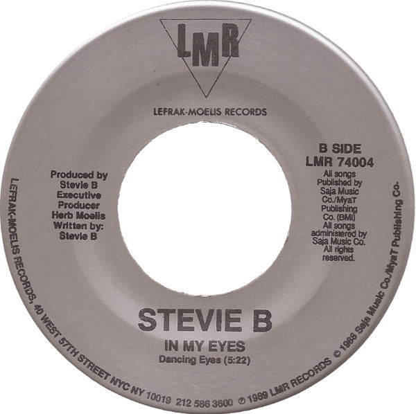 Stevie B : In My Eyes (7")