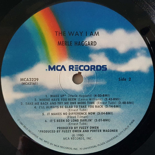 Merle Haggard : The Way I Am (LP, Album)