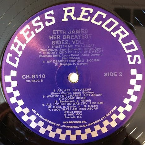 Etta James : Her Greatest Sides Vol. 1 (LP, Comp)