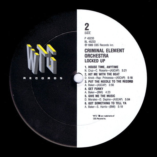 Criminal Element Orchestra : Locked Up (LP, Album)