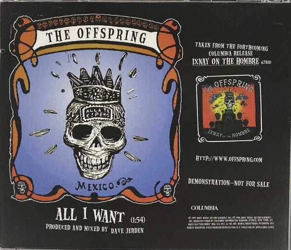 The Offspring : All I Want (CD, Promo)