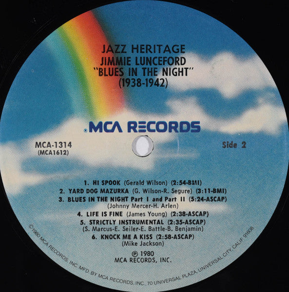 Jimmie Lunceford : Blues In The Night (1938-1942) (LP, Comp, Pin)
