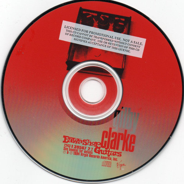 Gilby Clarke : Pawnshop Guitars (CD, Album, Promo)