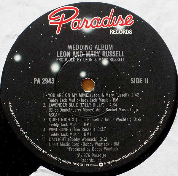 Leon & Mary Russell : Wedding Album (LP, Album, Jac)