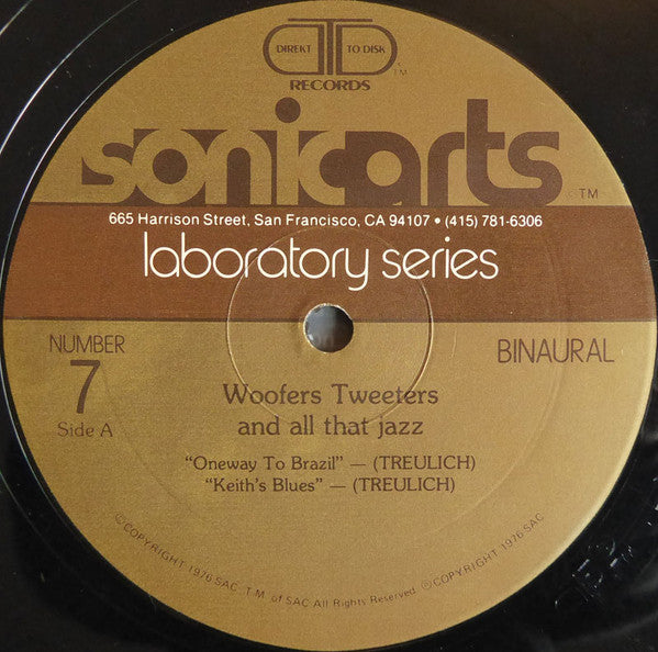 Various : Woofers Tweeters And All That Jazz (LP, Album, Ltd, Dir)