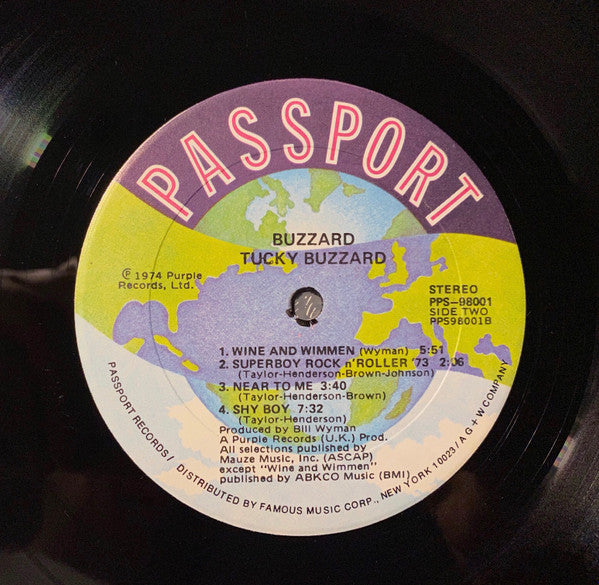 Tucky Buzzard : Buzzard! (LP, Album, Son)