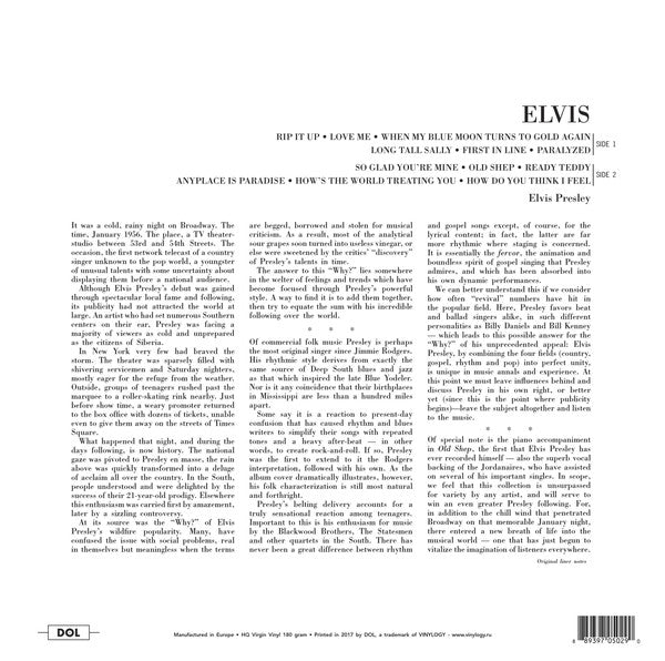 Elvis Presley : ELVIS (LP)