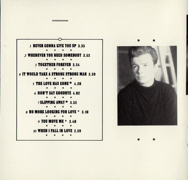 Rick Astley : Whenever You Need Somebody (CD, Album, LVI)