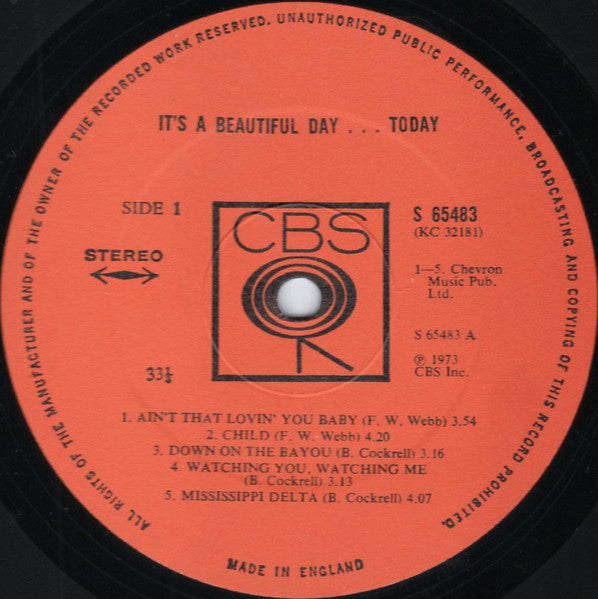 It's A Beautiful Day : ...Today (LP)