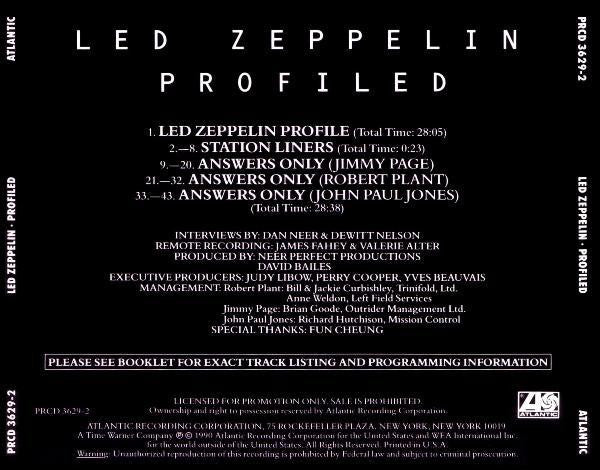 Led Zeppelin : Profiled (CD, Promo)