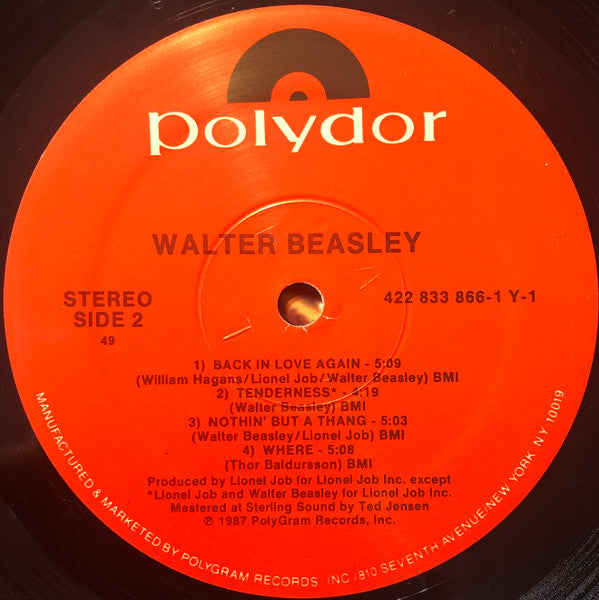 Walter Beasley : Walter Beasley (LP, Album, Spe)