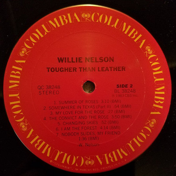 Willie Nelson : Tougher Than Leather (LP, Album)
