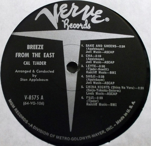 Cal Tjader : Breeze From The East (LP, Album, Mono, Gat)